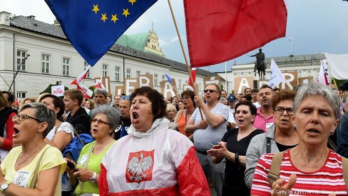 В Польше прошли акции протеста