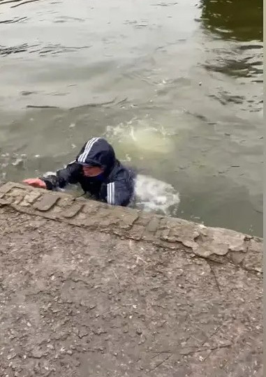 Днепровчанин пытался скрыться в озере от полиции