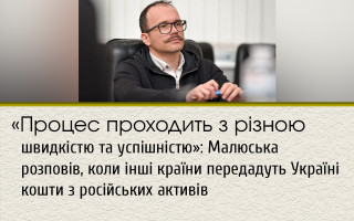«Процесс проходит с разной скоростью и успешностью»: Малюська рассказал, когда другие страны передадут Украине средства от российских активов