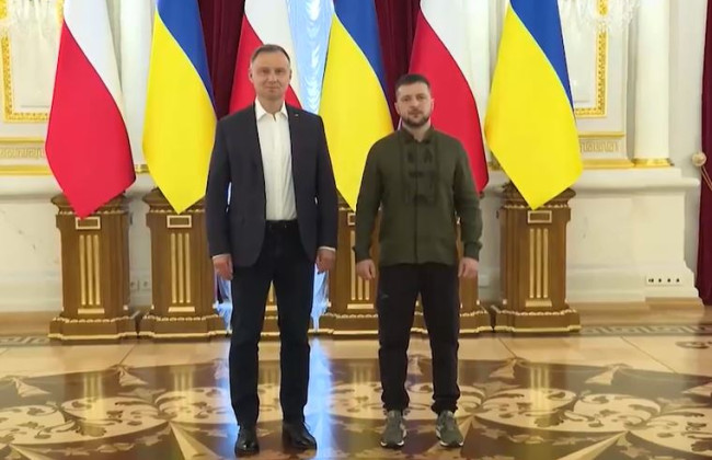 Зеленский и Дуда встретились в Киеве: видео