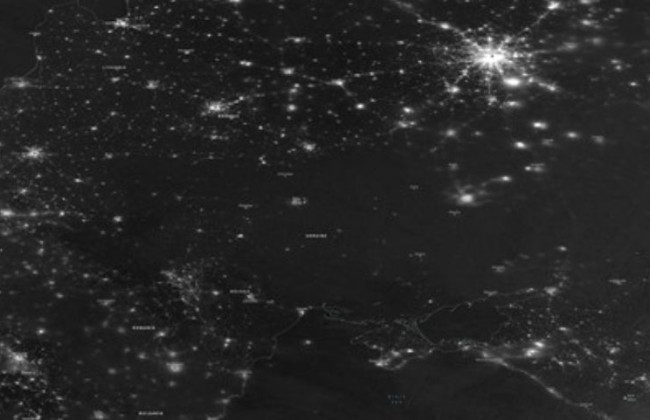 Блекаут в Україні 23 листопада: як він виглядав з космосу, фото