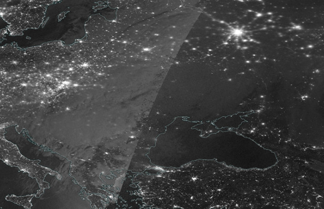 NASA показало супутниковий знімок знеструмленої України, фото
