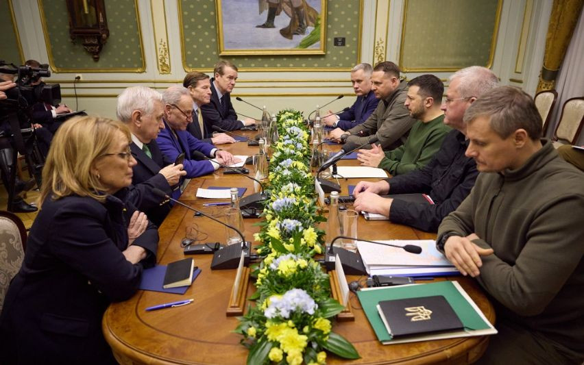 Делегація Сенату США зустрілась із Зеленським, Умєровим та Сирським, фото