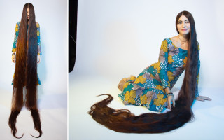 Украинка вошла в Книгу рекордов Гиннеса как обладательница самых длинных волос в мире