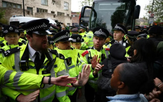 В Лондоне задержали 45 человек во время акции против искателей убежища
