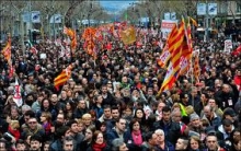 В Мадриде прошли акции протеста
