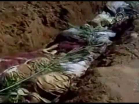 Сотни убитых в Сирии хоронят в братской могиле