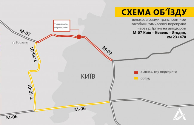 Водіям повідомили про деякі обмеження на трасі М-07 Київ – Ковель – Ягодин