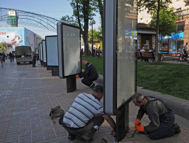 В Киеве уменьшилось количество незаконной рекламы