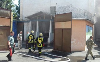 В Киеве горело помещение в Лукьяновском СИЗО