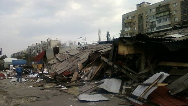 Погромы в Киеве: совершено нападение на известный столичный рынок