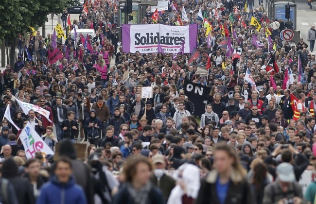 Во Франции протест против трудовой реформы