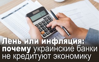 Лень или инфляция: почему украинские банки не кредитуют экономику