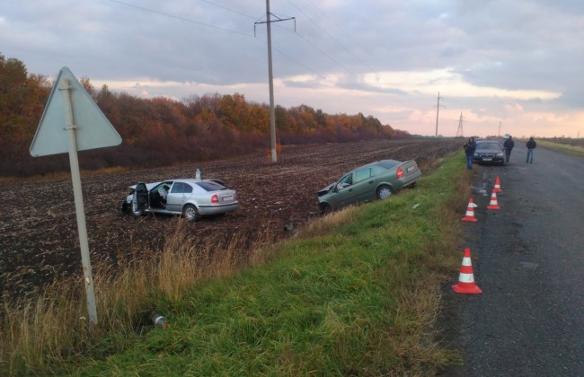 Авария в Харьковской области: две машины врезались лоб в лоб (фото)