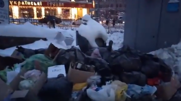 Киевлян разозлили «герои парковки», которые блокируют вывоз мусора