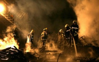 В Киеве, под Новый год, горел многоэтажный дом
