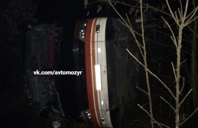 Под Киевом перевернулся автобус с туристами из Беларуси