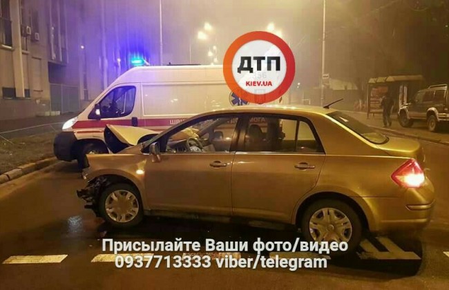 В Киеве произошло серьезное ДТП в Новогоднюю ночь