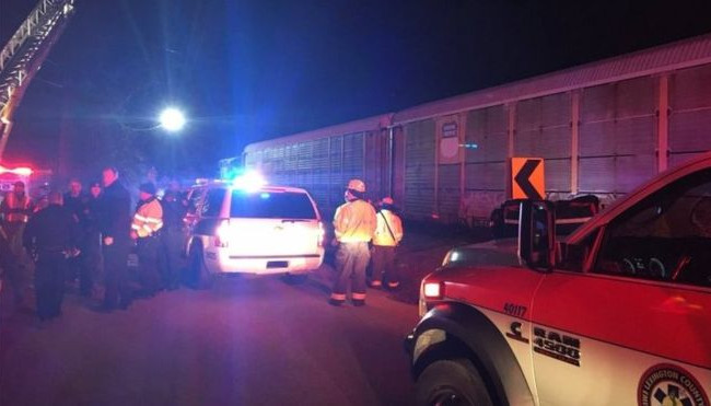 В США столкнулись пассажирский поезд с товарным составом