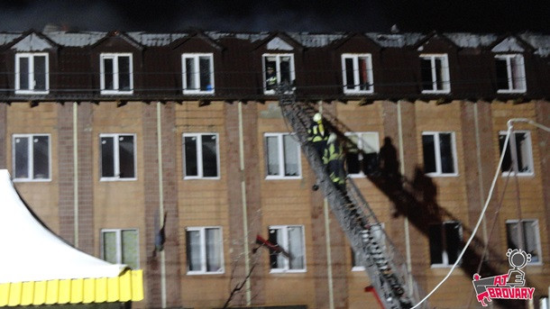 В Броварах горело общежитие