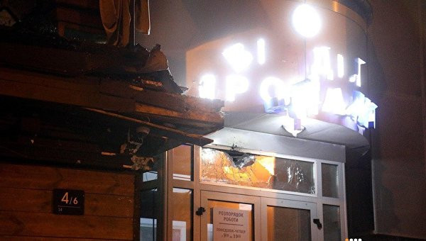 В «Киевгорстрой» стреляли из гранатомета