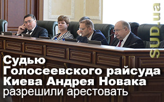 Суд арестовал судью Голосеевского райсуда Киева Андрея Новака