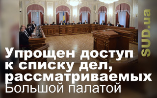 Упрощен доступ к списку дел, рассматриваемых Большой палатой