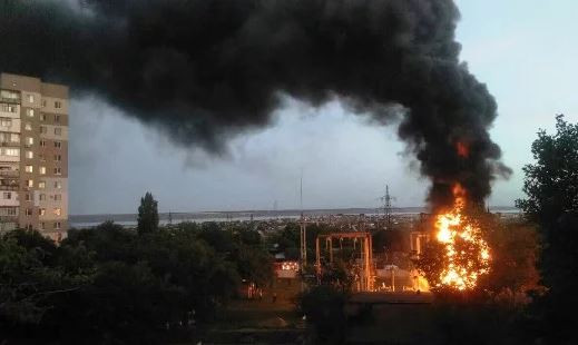 В Одессе из-за пожара тысячи людей остались без света