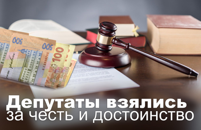 Депутаты взялись за честь и достоинство