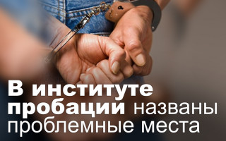 В институте пробации названы проблемные места