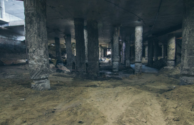 В Киеве на Почтовой площади под землей нашли тайную улицу