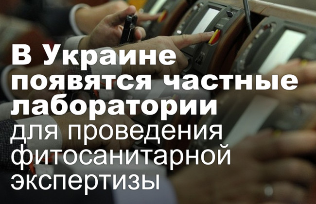 В Украине появятся частные лаборатории для проведения фитосанитарной экспертизы