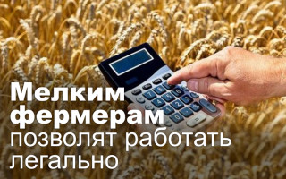Мелким фермерам позволят работать легально