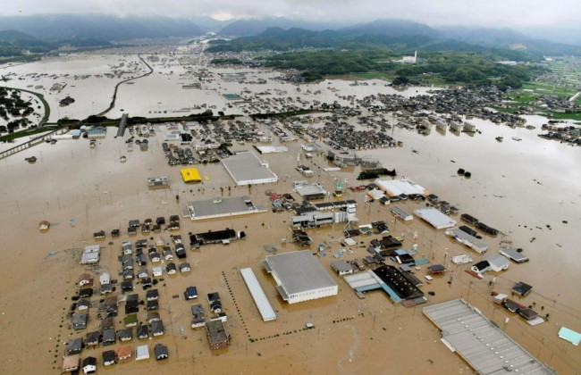 Как выглядит Япония после наводнения: опубликовали фото