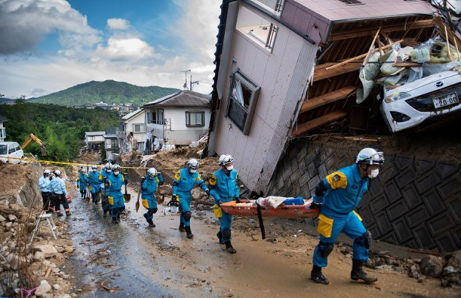 В Японии возросло число жертв масштабного наводнения