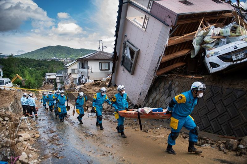 В Японии возросло число жертв масштабного наводнения