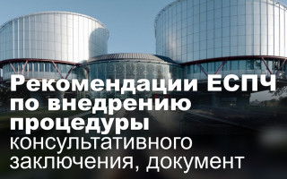 Рекомендации ЕСПЧ по внедрению процедуры консультативного заключения, документ