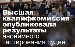 Высшая квалифкомиссия опубликовала результаты анонимного тестирования судей