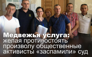 Медвежья услуга: желая противостоять произволу, общественные активисты заспамили суд