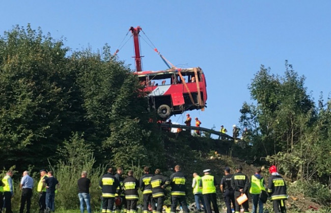 Трагедия в Польше с украинским автобусом: появилось видео с места ДТП