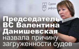 Председатель ВС Валентина Данишевская назвала причину загруженности судов