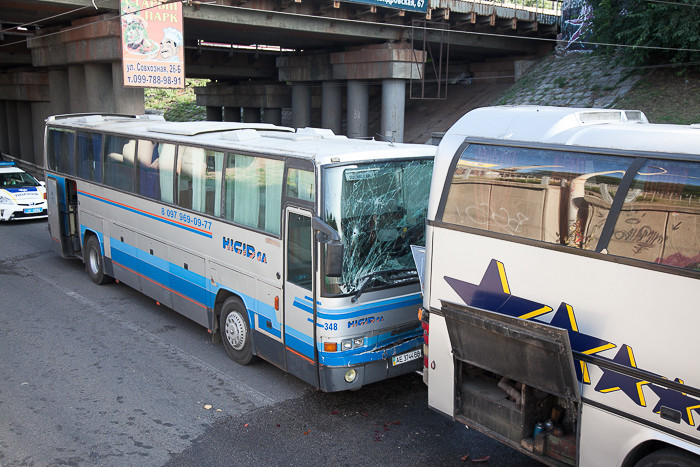Жуткое ДТП: три автобуса с детьми столкнулись в Запорожье