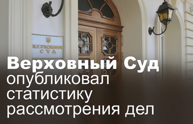 Верховный Суд опубликовал статистику рассмотрения дел