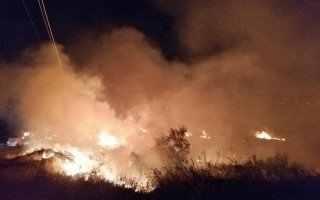 Страшный пожар в Южном: горело все побережье Куяльника