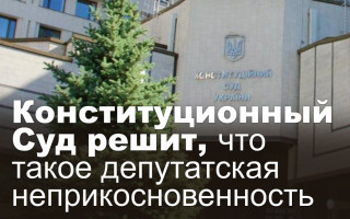Конституционный Суд решит, что такое депутатская неприкосновенность