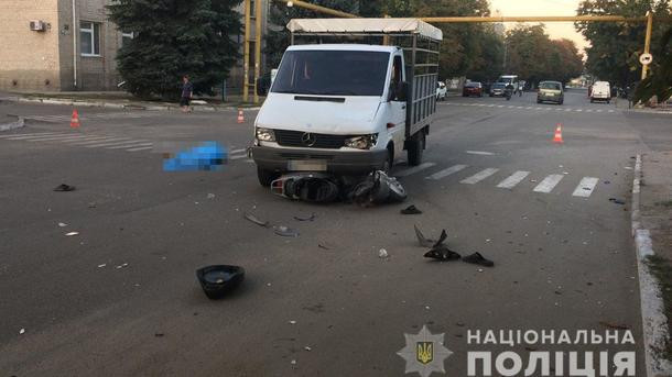 Смертельное ДТП: грузовик раздавил мопед в Запорожской области
