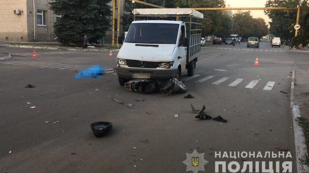 Смертельное ДТП: грузовик раздавил мопед в Запорожской области