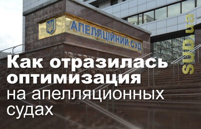 Как отразилась оптимизация на апелляционных судах