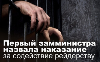 Первый замминистра назвала наказание за содействие рейдерству