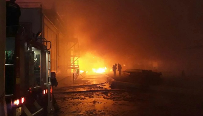 Масштабный пожар на маслозаводе под Одессой: все подробности